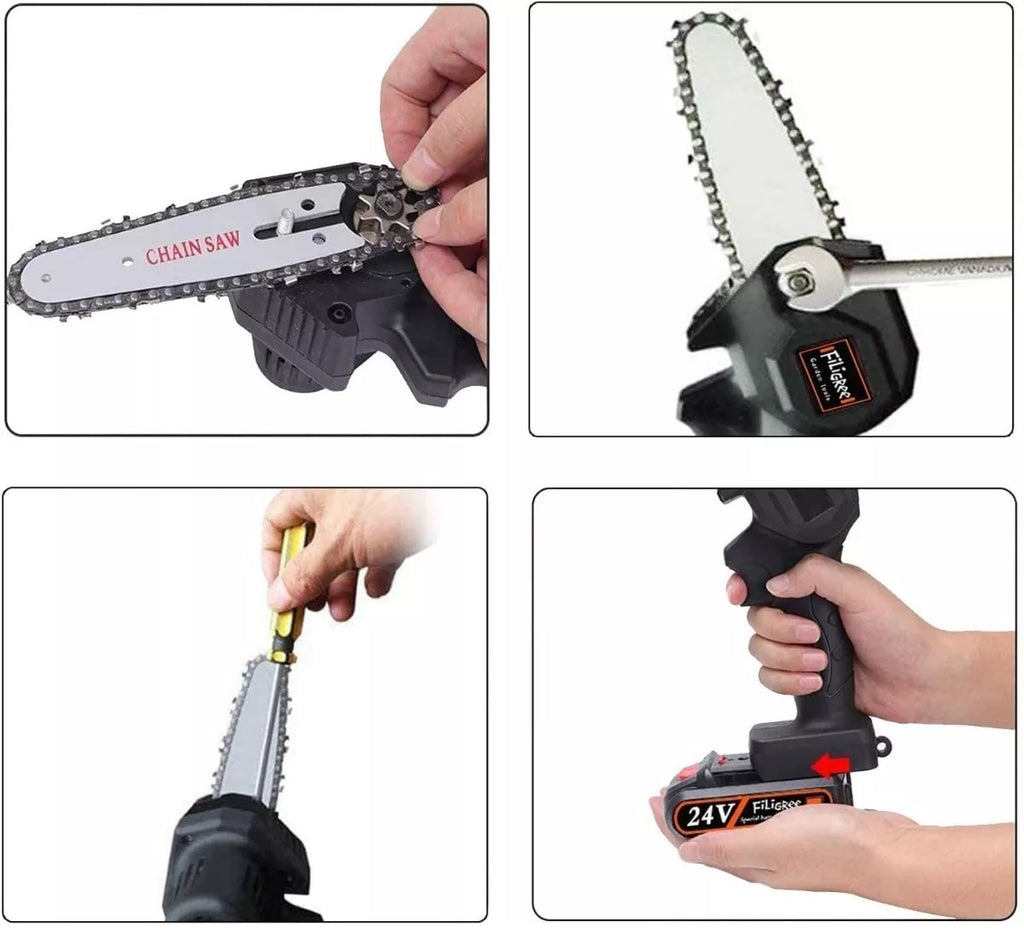 Mini Motosierra Elétrica de Mano - Transforma Tus Tareas Con Practicidad