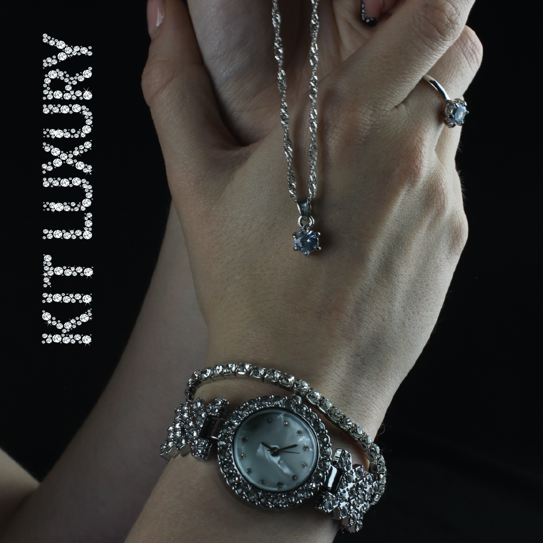 Kit Luxury Elegance – Reloj y Joyas Completas