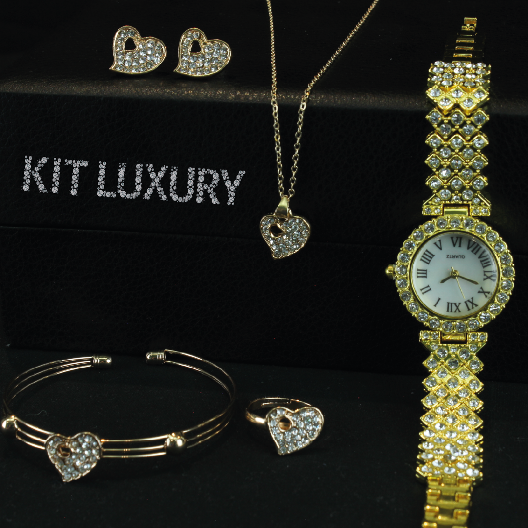 Kit Luxury Elegance – Reloj y Joyas Completas